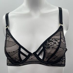 3For$20 Anagabriel Lace Black w/ Nude lining Bra size 32C